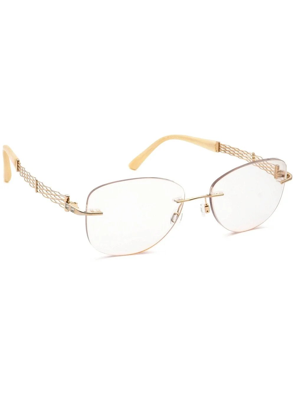 Charmant XL2053 GP Line Art Gold Plated Eyewear